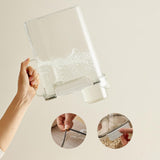 Maxbell Cereal Keeper Large pet Keep Dry Airtight Clear with Lid for Rice Flour