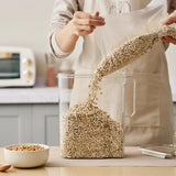 Maxbell Cereal Keeper Large pet Keep Dry Airtight Clear with Lid for Rice Flour