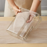 Maxbell Cereal Keeper Large pet Keep Dry Airtight Clear with Lid for Rice Flour