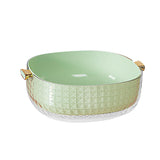 Maxbell Kitchen Colanders Bowl with Handle Sturdy Large Capacity for Cleaning Light Green