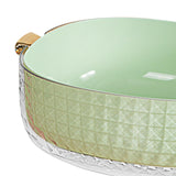 Maxbell Kitchen Colanders Bowl with Handle Sturdy Large Capacity for Cleaning Light Green