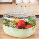 Maxbell Kitchen Colanders Bowl with Handle Sturdy Large Capacity for Cleaning Light Green