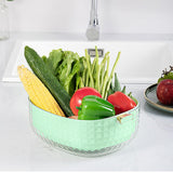Maxbell Kitchen Colanders Bowl with Handle Sturdy Large Capacity for Cleaning Light Green