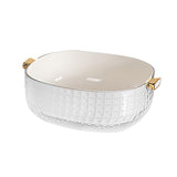 Maxbell Kitchen Colanders Bowl with Handle Sturdy Large Capacity for Cleaning White