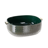 Maxbell Kitchen Colanders Bowl with Handle Sturdy Large Capacity for Cleaning Dark Green