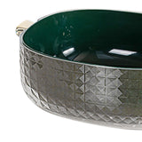 Maxbell Kitchen Colanders Bowl with Handle Sturdy Large Capacity for Cleaning Dark Green