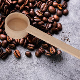 Maxbell Wooden Coffee Spoons Measuring Cup Measuring Tools for Shop Kitchen Home 16.8cmx4.7cm