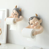 Maxbell Resin Paper Roll Holder Paper Towel Holder Holder for Home Kitchen Decor Boy