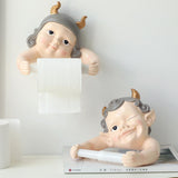 Maxbell Resin Paper Roll Holder Paper Towel Holder Holder for Home Kitchen Decor Boy