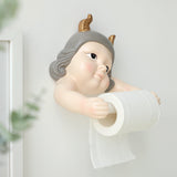 Maxbell Resin Paper Roll Holder Paper Towel Holder Holder for Home Kitchen Decor Girl