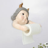 Maxbell Resin Paper Roll Holder Paper Towel Holder Holder for Home Kitchen Decor Girl
