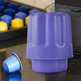 Maxbell Capsule Coffee Residue Bucket Coffee Dump Bin Cafe Shop purple