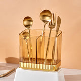 Maxbell Cutlery Spoon Fork Storage Rack Holder Flatware Tableware Drain Basket Yellow