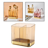 Maxbell Cutlery Spoon Fork Storage Rack Holder Flatware Tableware Drain Basket Yellow