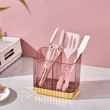 Maxbell Cutlery Spoon Fork Storage Rack Holder Flatware Tableware Drain Basket Red