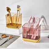 Maxbell Cutlery Spoon Fork Storage Rack Holder Flatware Tableware Drain Basket Red