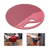 Maxbell Silicone Table Mat Heat Resistant Non Slip Placemat  Red