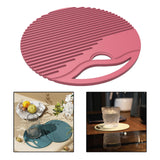 Maxbell Silicone Table Mat Heat Resistant Non Slip Placemat  Red