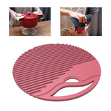 Maxbell Silicone Table Mat Heat Resistant Non Slip Placemat  Red