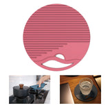 Maxbell Silicone Table Mat Heat Resistant Non Slip Placemat  Red