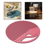 Maxbell Silicone Table Mat Heat Resistant Non Slip Placemat  Red