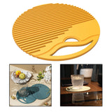 Maxbell Silicone Table Mat Heat Resistant Non Slip Placemat  Yellow