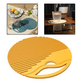 Maxbell Silicone Table Mat Heat Resistant Non Slip Placemat  Yellow