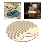 Maxbell Silicone Table Mat Heat Resistant Non Slip Placemat  Apricot