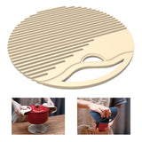 Maxbell Silicone Table Mat Heat Resistant Non Slip Placemat  Apricot
