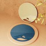 Maxbell Silicone Table Mat Heat Resistant Non Slip Placemat  Apricot