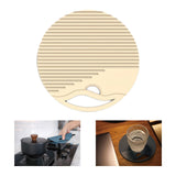 Maxbell Silicone Table Mat Heat Resistant Non Slip Placemat  Apricot