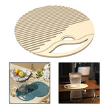 Maxbell Silicone Table Mat Heat Resistant Non Slip Placemat  Apricot
