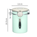 Maxbell Multifunctional Coffee Canister Storage Tank Coffee Jar for Tea Cereal  1.8L