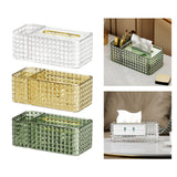 Maxbell Portable Tissue Cover Napkin Dispenser for Bedroom Dining Table Desktop Clear