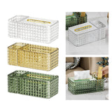 Maxbell Portable Tissue Cover Napkin Dispenser for Bedroom Dining Table Desktop Clear