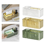 Maxbell Portable Tissue Cover Napkin Dispenser for Bedroom Dining Table Desktop Clear