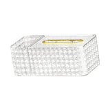 Maxbell Portable Tissue Cover Napkin Dispenser for Bedroom Dining Table Desktop Clear