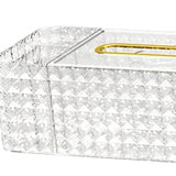 Maxbell Portable Tissue Cover Napkin Dispenser for Bedroom Dining Table Desktop Clear