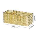 Maxbell Portable Tissue Cover Napkin Dispenser for Bedroom Dining Table Desktop Gold