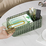 Maxbell Portable Tissue Cover Napkin Dispenser for Bedroom Dining Table Desktop Green
