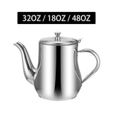 Maxbell Kitchen Oil Filter Bottle Sauce Vinegar Pourer Pots with Filter 32oz