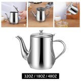 Maxbell Kitchen Oil Filter Bottle Sauce Vinegar Pourer Pots with Filter 32oz