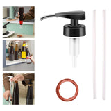 Maxbell Household  Portable Syrup Bottle Nozzle Oil Sprayer Nozzle Black