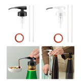 Maxbell Household  Portable Syrup Bottle Nozzle Oil Sprayer Nozzle Black
