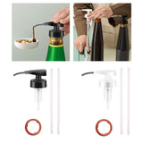 Maxbell Household  Portable Syrup Bottle Nozzle Oil Sprayer Nozzle Black
