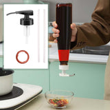 Maxbell Household  Portable Syrup Bottle Nozzle Oil Sprayer Nozzle Black