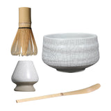 Maxbell Japanese Matcha Whisk Holder Matcha Scoop Ceramics Matcha Whisk Holder white slice