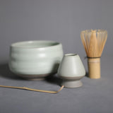 Maxbell Japanese Matcha Whisk Holder Matcha Scoop Ceramics Matcha Whisk Holder green