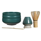 Maxbell Japanese Matcha Whisk Holder Matcha Scoop Ceramics Matcha Whisk Holder Matt green