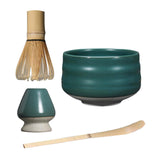 Maxbell Japanese Matcha Whisk Holder Matcha Scoop Ceramics Matcha Whisk Holder Matt green